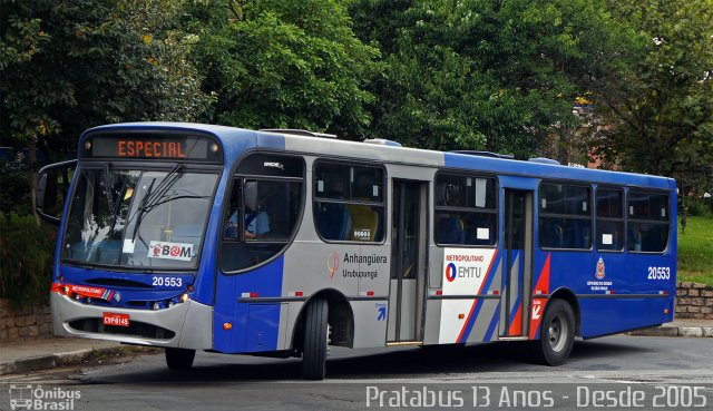 Auto Viação Urubupungá 20.553 na cidade de Osasco, São Paulo, Brasil, por Cristiano Soares da Silva. ID da foto: 5747857.