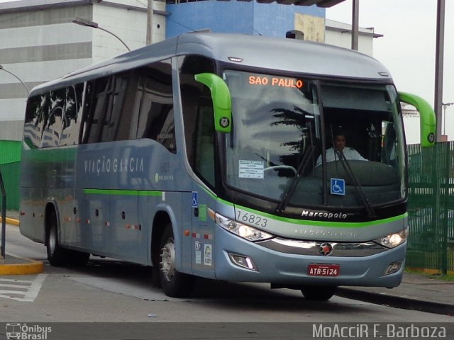 Viação Garcia 16823 na cidade de São Paulo, São Paulo, Brasil, por Moaccir  Francisco Barboza. ID da foto: 5753202.