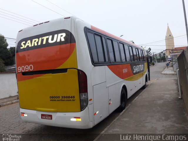 Saritur - Santa Rita Transporte Urbano e Rodoviário 9090 na cidade de Piedade dos Gerais, Minas Gerais, Brasil, por Luiz Henrique Campos. Número da foto: #5752181.