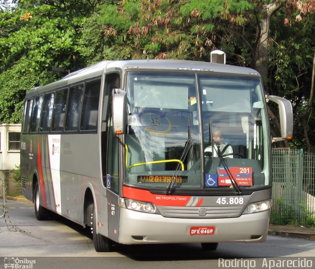 Empresa de Ônibus Pássaro Marron 45.808 na cidade de São Paulo, São Paulo, Brasil, por Rodrigo  Aparecido. Número da foto: #5751926.