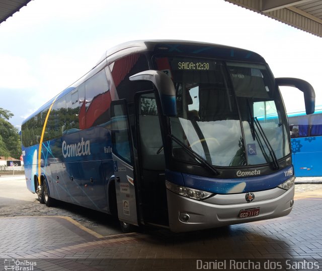 Viação Cometa 11115 na cidade de Guaratinguetá, São Paulo, Brasil, por Daniel Rocha dos Santos. ID da foto: 5752123.