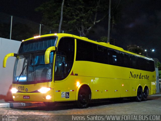 Viação Nordeste 1703 na cidade de Fortaleza, Ceará, Brasil, por Ivam Santos. Número da foto: #5752603.