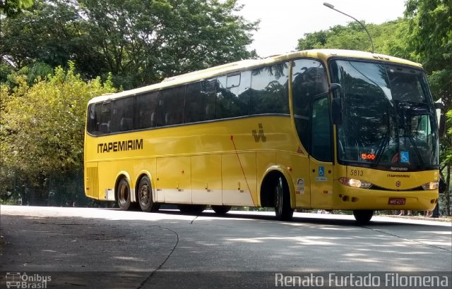 Viação Itapemirim 5813 na cidade de São Paulo, São Paulo, Brasil, por Renato Furtado Filomena. ID da foto: 5751031.