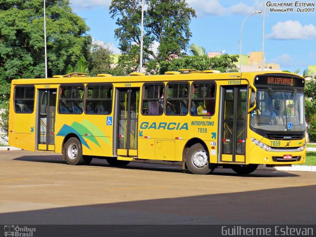 Viação Garcia 7059 na cidade de Maringá, Paraná, Brasil, por Guilherme Estevan. ID da foto: 5709563.