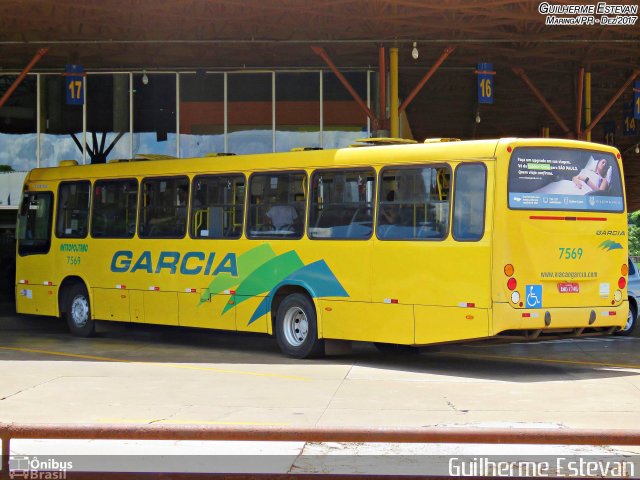 Viação Garcia 7569 na cidade de Maringá, Paraná, Brasil, por Guilherme Estevan. Número da foto: #5709533.