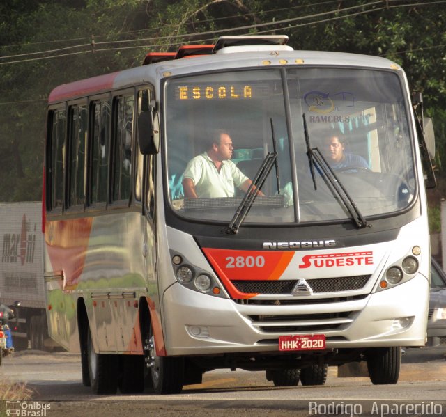 Sudeste Transporte e Turismo 2800 na cidade de Conselheiro Lafaiete, Minas Gerais, Brasil, por Rodrigo  Aparecido. Número da foto: #5709551.