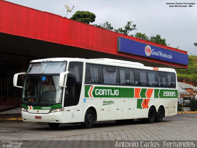 Empresa Gontijo de Transportes 20095 na cidade de João Monlevade, Minas Gerais, Brasil, por Antonio Carlos Fernandes. Número da foto: #5707882.
