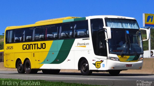 Empresa Gontijo de Transportes 21025 na cidade de Aparecida, São Paulo, Brasil, por Andrey Gustavo. ID da foto: 5709643.