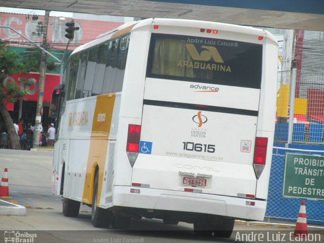 Viação Araguarina 10615 na cidade de Goiânia, Goiás, Brasil, por André Luiz Canon. Número da foto: #5755164.