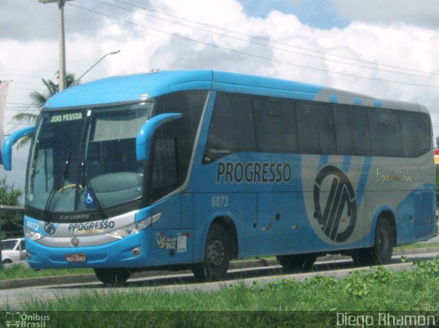 Auto Viação Progresso 6072 na cidade de Igarassu, Pernambuco, Brasil, por Diego Rhamon Reis da Silva. ID da foto: 5755971.