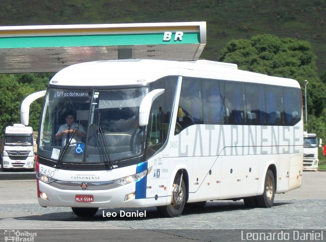 Auto Viação Catarinense 3450 na cidade de Juiz de Fora, Minas Gerais, Brasil, por Leonardo Daniel. ID da foto: 5753985.