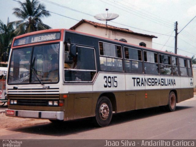 Transbrasiliana Transportes e Turismo 3915 na cidade de Marabá, Pará, Brasil, por João Silva. ID da foto: 5754406.