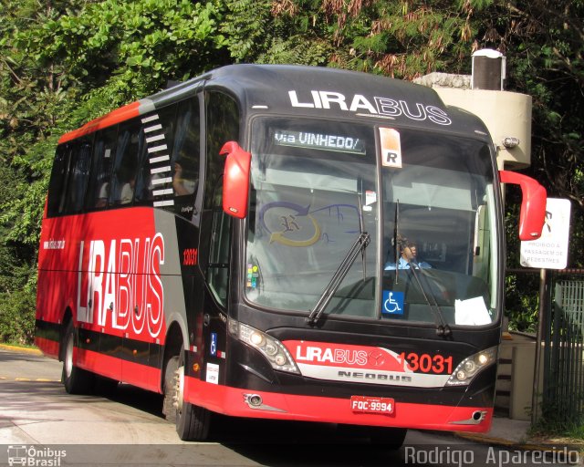 Lirabus 13031 na cidade de São Paulo, São Paulo, Brasil, por Rodrigo  Aparecido. Número da foto: #5757294.