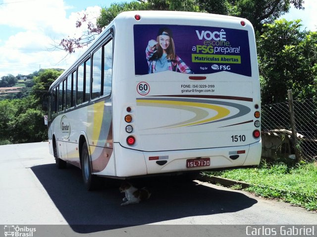 Viação Giratur 1510 na cidade de Caxias do Sul, Rio Grande do Sul, Brasil, por Carlos Gabriel. Número da foto: #5760700.