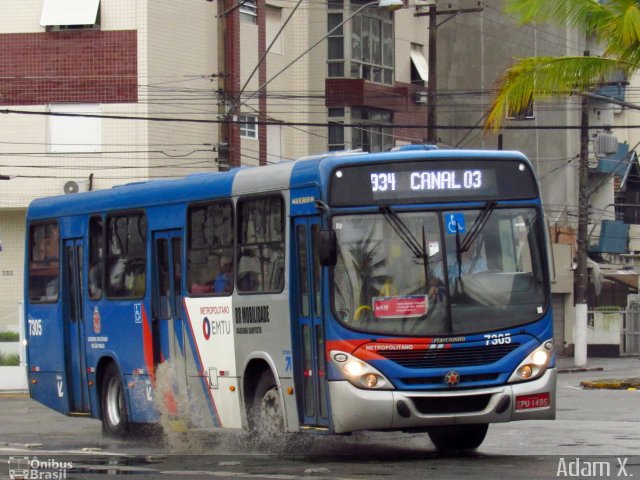 BR Mobilidade Baixada Santista 7305 na cidade de São Vicente, São Paulo, Brasil, por Adam Xavier Rodrigues Lima. Número da foto: #5758766.