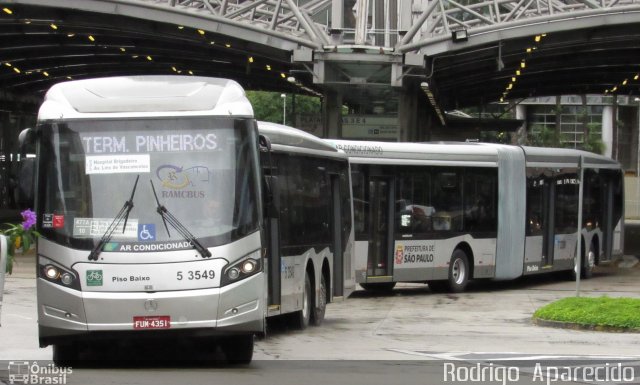 Via Sul Transportes Urbanos 5 3549 na cidade de São Paulo, São Paulo, Brasil, por Rodrigo  Aparecido. Número da foto: #5759901.