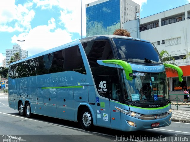 Viação Garcia 8501 na cidade de Sorocaba, São Paulo, Brasil, por Julio Medeiros. Número da foto: #5760449.