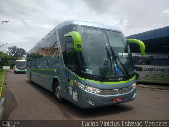 Viação Garcia 8144 na cidade de Presidente Prudente, São Paulo, Brasil, por Carlos Vinicius Estevão Menezes. Número da foto: #5759903.