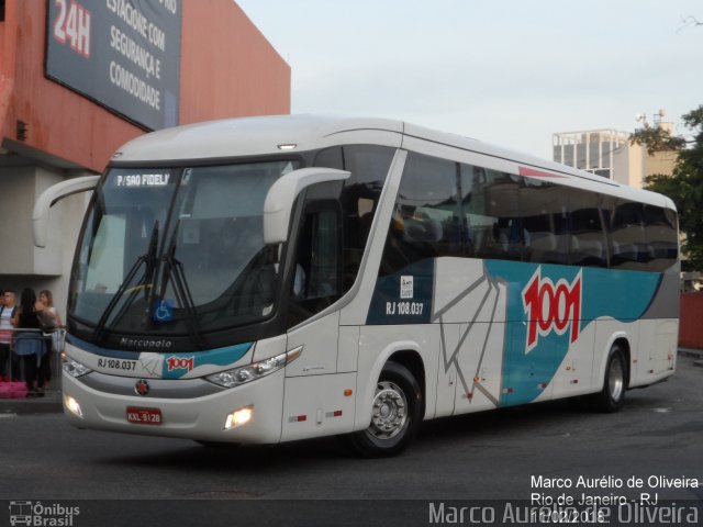 Auto Viação 1001 RJ 108.037 na cidade de Rio de Janeiro, Rio de Janeiro, Brasil, por Marco Aurélio de Oliveira. ID da foto: 5759151.