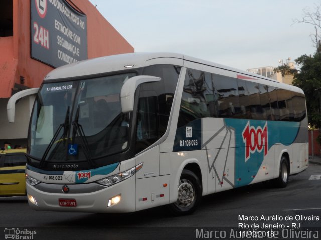 Auto Viação 1001 RJ 108.023 na cidade de Rio de Janeiro, Rio de Janeiro, Brasil, por Marco Aurélio de Oliveira. Número da foto: #5759155.