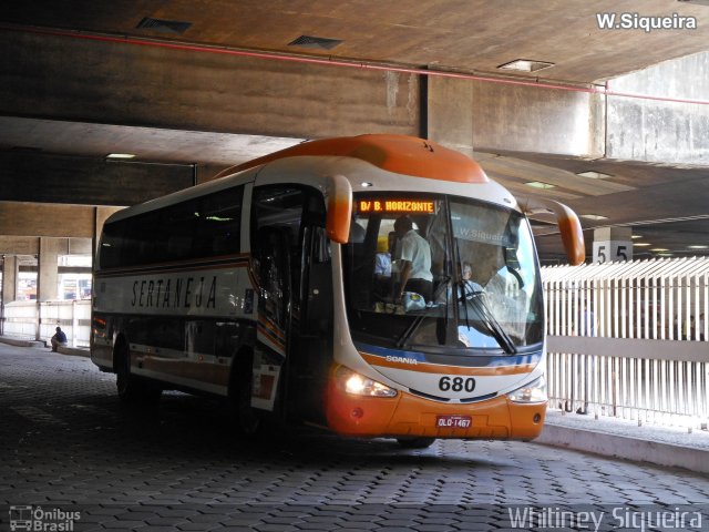 Viação Sertaneja 680 na cidade de Belo Horizonte, Minas Gerais, Brasil, por Whitiney Siqueira. ID da foto: 5762457.