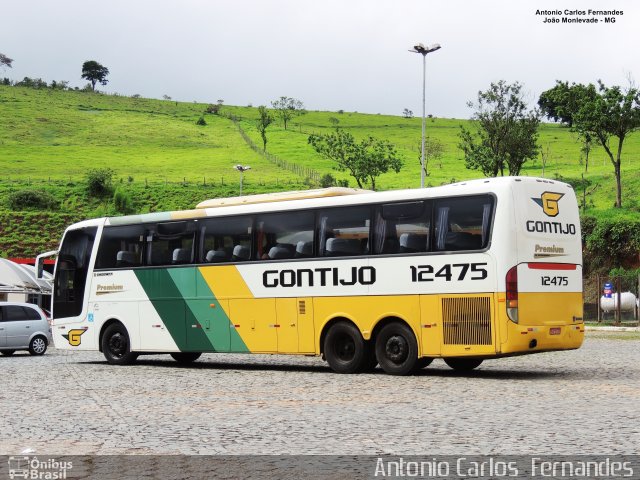 Empresa Gontijo de Transportes 12475 na cidade de João Monlevade, Minas Gerais, Brasil, por Antonio Carlos Fernandes. Número da foto: #5761405.