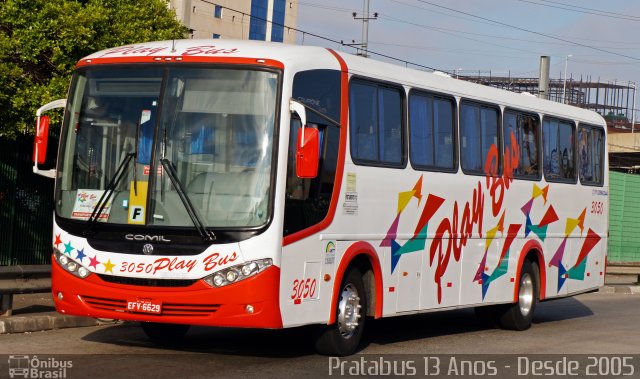 Play Bus Turismo 3050 na cidade de São Paulo, São Paulo, Brasil, por Cristiano Soares da Silva. ID da foto: 5761503.