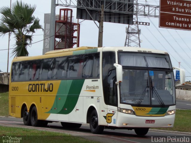 Empresa Gontijo de Transportes 12100 na cidade de Vitória, Espírito Santo, Brasil, por Luan Peixoto. ID da foto: 5761048.