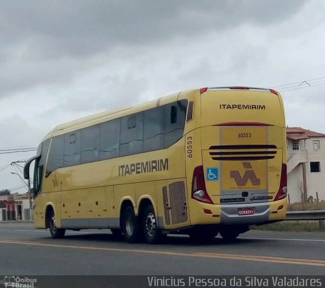 Viação Itapemirim 60553 na cidade de Campos dos Goytacazes, Rio de Janeiro, Brasil, por Vinicius Pessoa da Silva Valadares. ID da foto: 5762186.