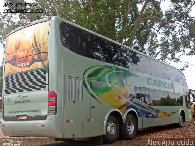 Viação Garcia 7116 na cidade de Mogi Mirim, São Paulo, Brasil, por Alex Aparecido. Número da foto: #5763657.