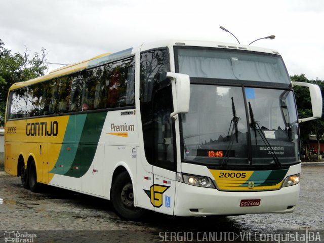 Empresa Gontijo de Transportes 20005 na cidade de Vitória da Conquista, Bahia, Brasil, por Sérgio Augusto Braga Canuto. ID da foto: 5764817.