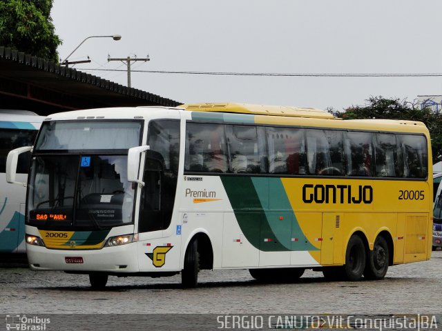 Empresa Gontijo de Transportes 20005 na cidade de Vitória da Conquista, Bahia, Brasil, por Sérgio Augusto Braga Canuto. ID da foto: 5764864.