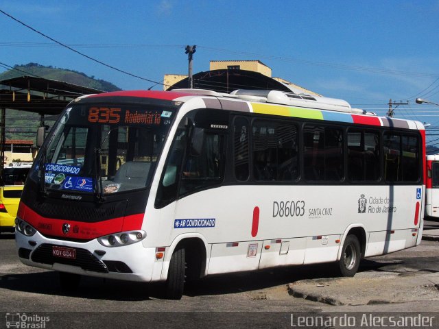 Auto Viação Jabour D86063 na cidade de Rio de Janeiro, Rio de Janeiro, Brasil, por Leonardo Alecsander. ID da foto: 5764025.