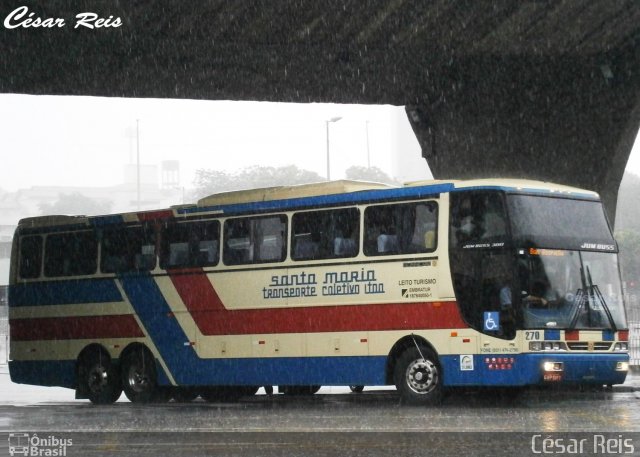 Transporte Coletivo Santa Maria 270 na cidade de Belo Horizonte, Minas Gerais, Brasil, por César Ônibus. Número da foto: #5764850.