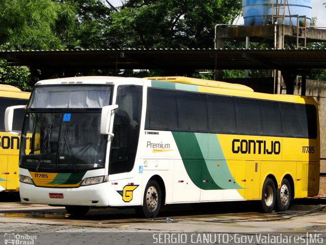 Empresa Gontijo de Transportes 11785 na cidade de Governador Valadares, Minas Gerais, Brasil, por Sérgio Augusto Braga Canuto. ID da foto: 5764891.