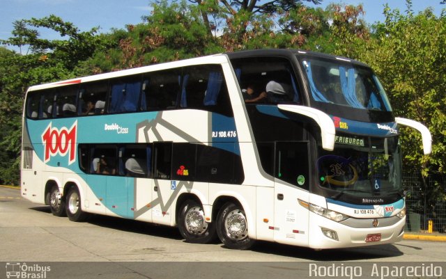 Auto Viação 1001 RJ 108.476 na cidade de São Paulo, São Paulo, Brasil, por Rodrigo  Aparecido. Número da foto: #5764742.