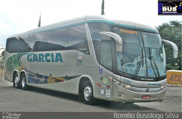 Viação Garcia 7886 na cidade de Rolândia, Paraná, Brasil, por Romílio Busólogo Silva . Número da foto: #5767652.