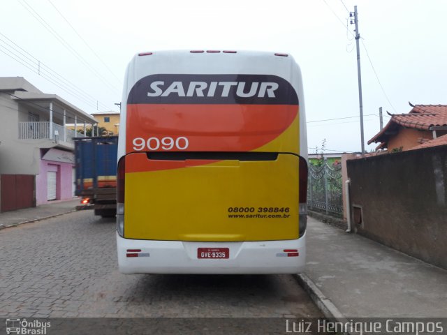 Saritur - Santa Rita Transporte Urbano e Rodoviário 9090 na cidade de Piedade dos Gerais, Minas Gerais, Brasil, por Luiz Henrique Campos. Número da foto: #5765954.