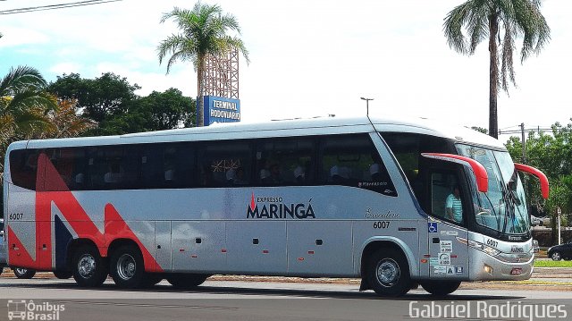 Expresso Maringá 6007 na cidade de Campo Grande, Mato Grosso do Sul, Brasil, por Gabriel Rodrigues. ID da foto: 5767560.