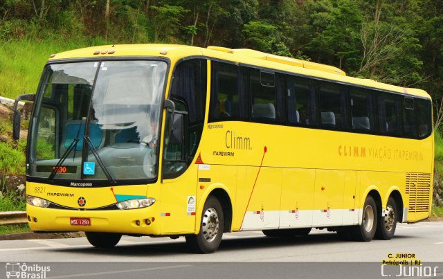 Viação Itapemirim 8821 na cidade de Petrópolis, Rio de Janeiro, Brasil, por Clovis Junior. Número da foto: #5766473.