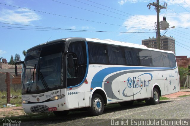 Kelly Tur Turismo 7200 na cidade de Tramandaí, Rio Grande do Sul, Brasil, por Daniel Espindola Dorneles. Número da foto: #5766716.