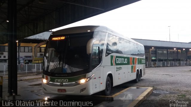 Empresa Gontijo de Transportes 21650 na cidade de Campos dos Goytacazes, Rio de Janeiro, Brasil, por Luis Otávio Vicente Domingues. ID da foto: 5768127.