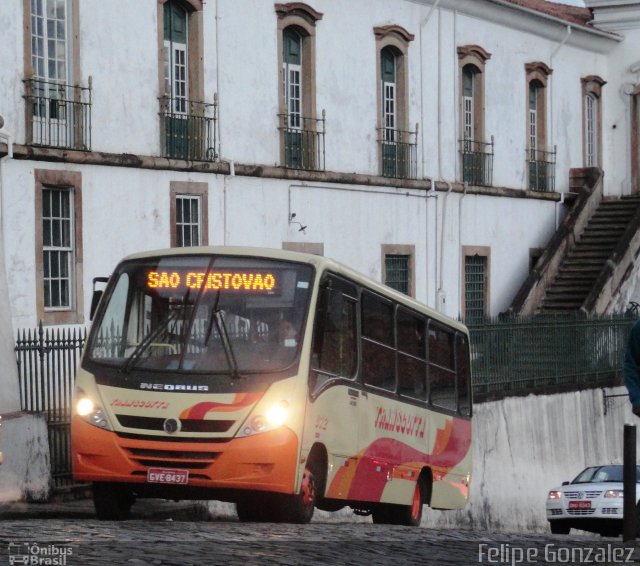 Transcotta Turismo 012 na cidade de Ouro Preto, Minas Gerais, Brasil, por Felipe Gonzalez. ID da foto: 5766639.