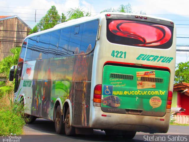 Eucatur - Empresa União Cascavel de Transportes e Turismo 4221 na cidade de Cuiabá, Mato Grosso, Brasil, por Stefano  Rodrigues dos Santos. Número da foto: #5768160.