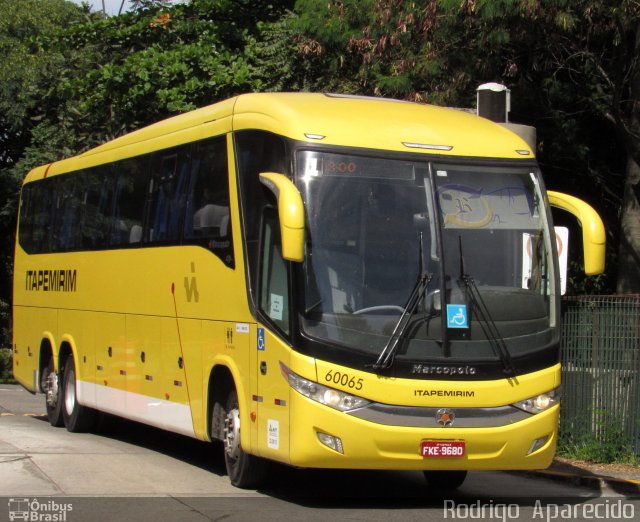 Viação Itapemirim 60065 na cidade de São Paulo, São Paulo, Brasil, por Rodrigo  Aparecido. Número da foto: #5770212.