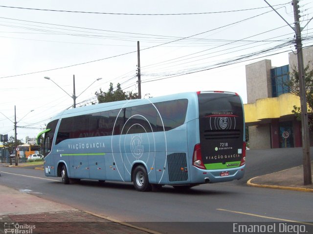 Viação Garcia 7218 na cidade de Apucarana, Paraná, Brasil, por Emanoel Diego.. ID da foto: 5770040.