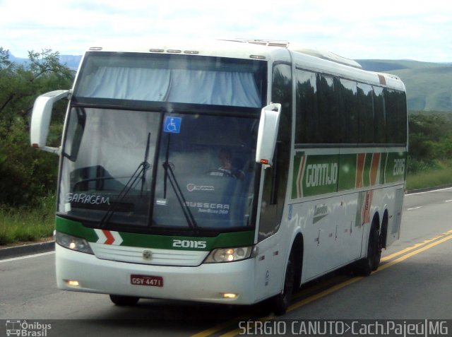 Empresa Gontijo de Transportes 20115 na cidade de Cachoeira de Pajeú, Minas Gerais, Brasil, por Sérgio Augusto Braga Canuto. ID da foto: 5770438.