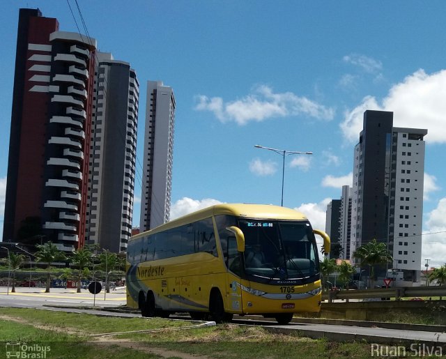Viação Nordeste 1705 na cidade de Campina Grande, Paraíba, Brasil, por Ruan Silva. Número da foto: #5770169.