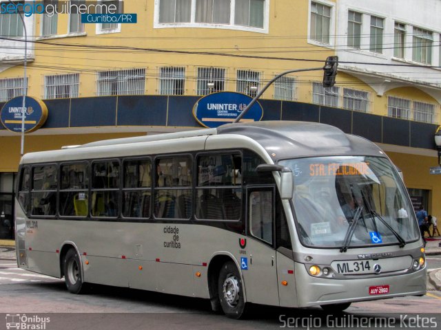 Auto Viação Mercês ML314 na cidade de Curitiba, Paraná, Brasil, por Sergio Guilherme Ketes. Número da foto: #5772431.