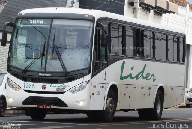 Empresa de Transportes Lider 1386 na cidade de Uberaba, Minas Gerais, Brasil, por Lucas Borges . ID da foto: 5772302.